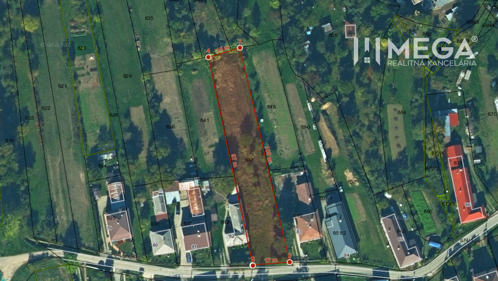 PREDAJ STAVEBNÉHO POZEMKU (1.548 m2) v obci MODRA NAD CIROCHOU